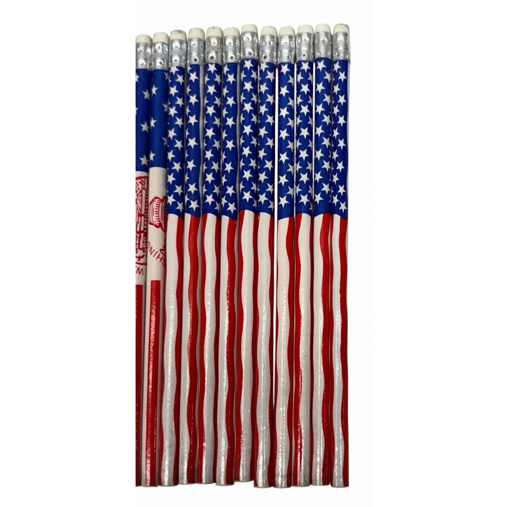 Lot of 19 Patriotic Pencils United States Flag Washington DC Logo - NEW